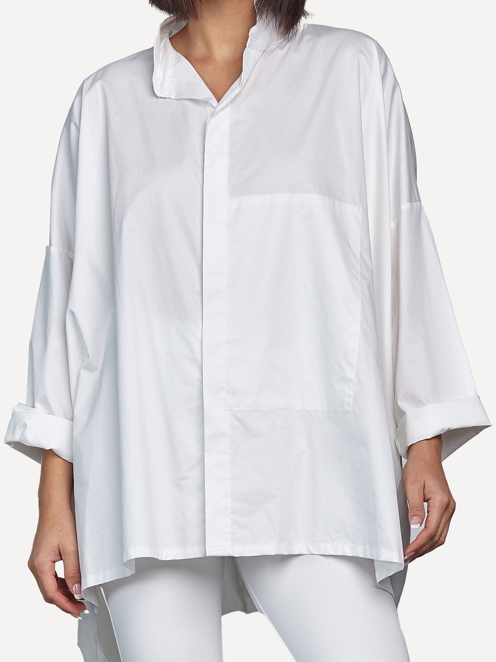 Planet By Lauren G Cotton Signature Shirt White One Size Fits All Excellent Cond